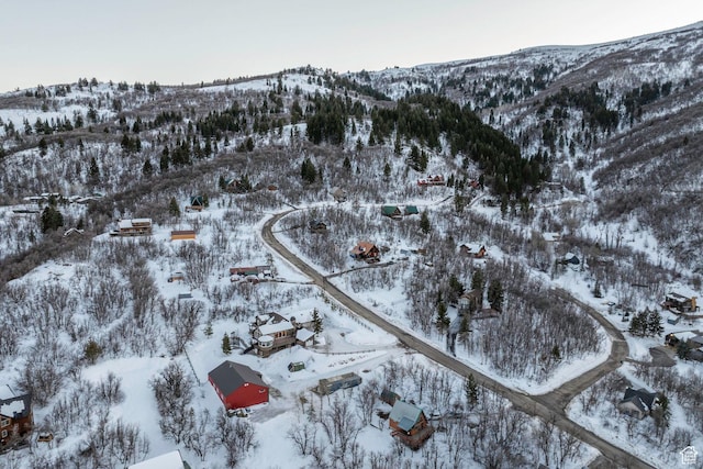 2008 N 3850 E, Eden, UT 84310 - snowy aerial view with a mountain view
