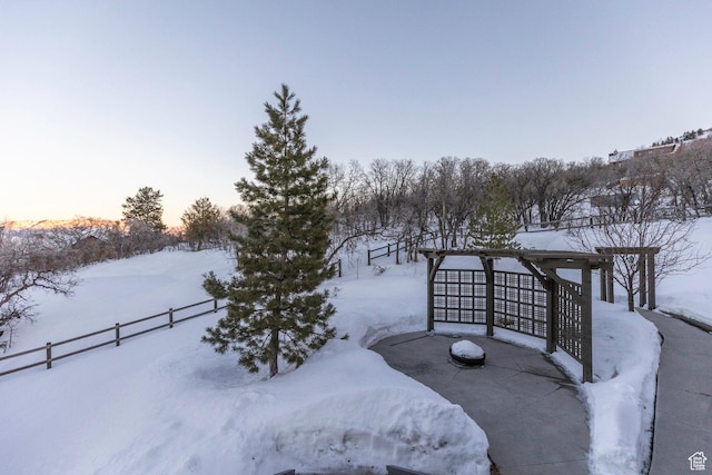 2008 N 3850 E, Eden, UT 84310 - yard layered in snow featuring fence