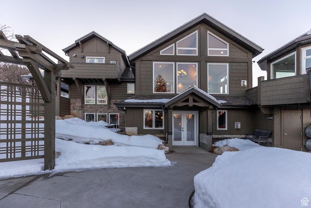 2008 N 3850 E, Eden, UT 84310 - craftsman inspired home with french doors and stone siding