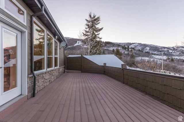 2008 N 3850 E, Eden, UT 84310 - snow covered deck with a mountain view
