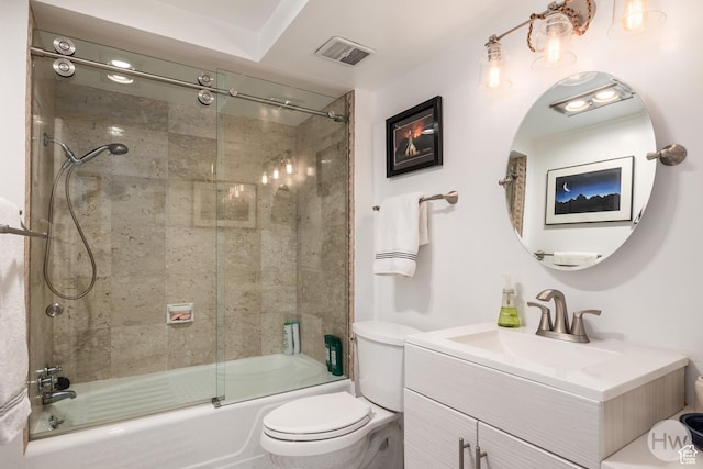 777 E S Temple S Unit 11F, Salt Lake City, UT 84102 - full bath with toilet, combined bath / shower with glass door, and vanity
