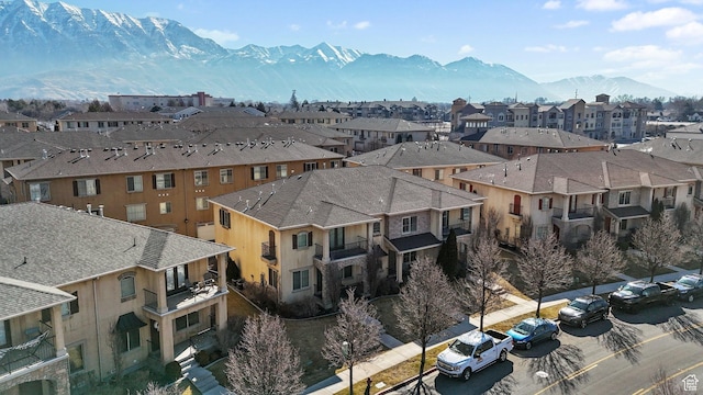 mountain view with a residential view