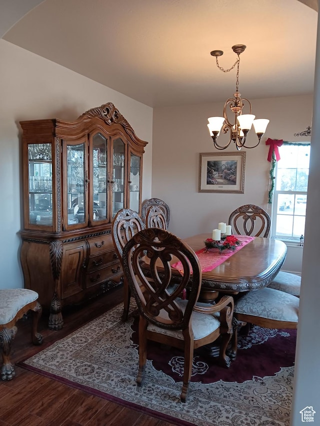 4680 N 4500 W, Cedar City, UT 84721 - dining room with a notable chandelier and wood finished floors