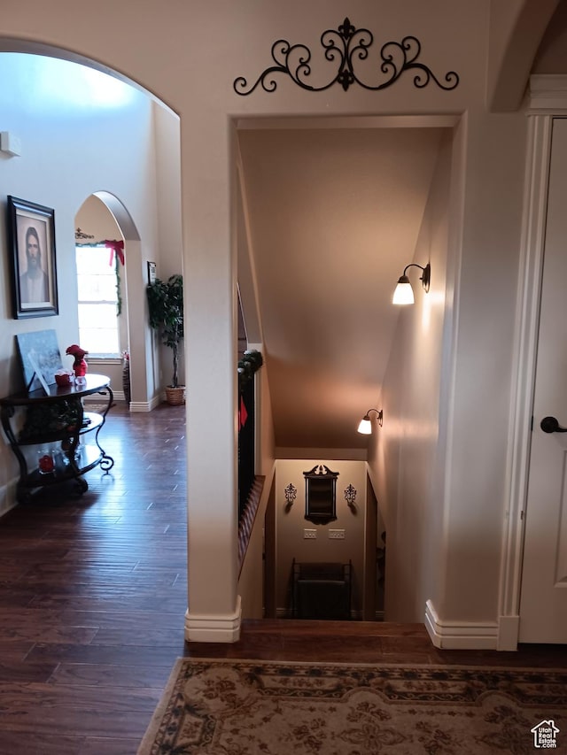 4680 N 4500 W, Cedar City, UT 84721 - hallway with baseboards and wood finished floors
