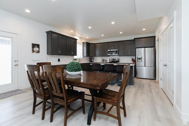 637 S 4th W, Preston, ID 83263 - dining space featuring light wood-style floors and recessed lighting