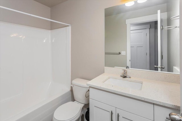 1704 E Talon Way, Eagle Mountain, UT 84005 - bathroom with vanity, shower / bathtub combination, and toilet