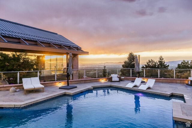 3826 E Thousand Oaks Cir, Salt Lake City, UT 84124 - view of pool with a patio area and a fenced in pool