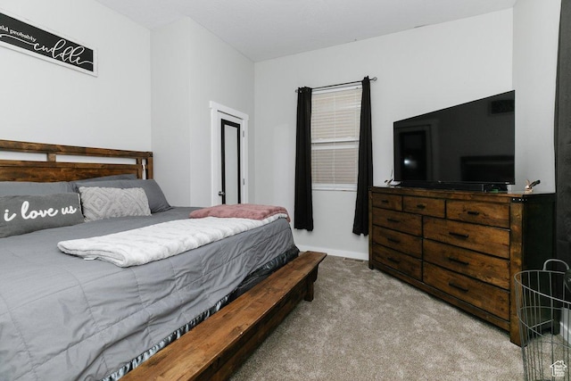 bedroom featuring carpet flooring