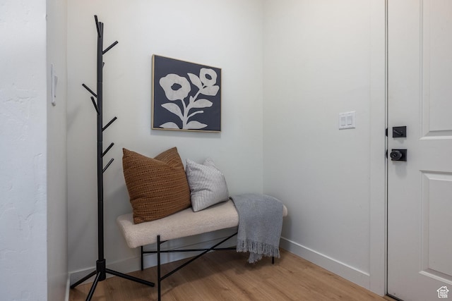 4623 N Festival Way, Eagle Mountain, UT 84005 - living area with baseboards and wood finished floors