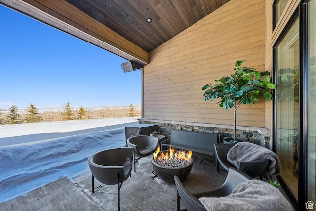9279 E Aspen Rd, Heber City, UT 84032 - view of patio / terrace featuring a fire pit