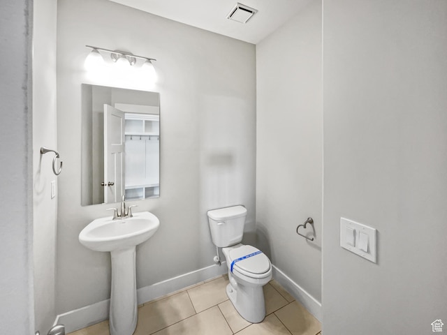 456 E 3675 N, North Ogden, UT 84414 - half bath with baseboards, visible vents, toilet, and tile patterned floors