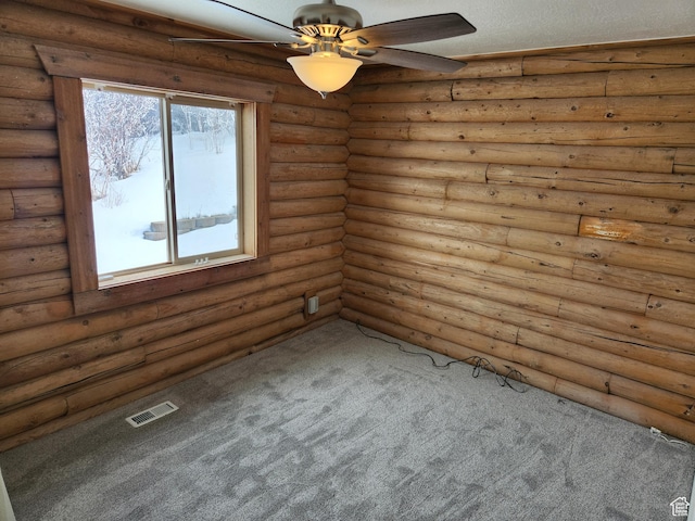1538 N Mackinaw Way, Garden City, UT 84028 - carpeted spare room with a ceiling fan and visible vents