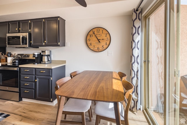 3246 E Fairway Loop, Moab, UT 84532 - interior space featuring ceiling fan and light wood finished floors
