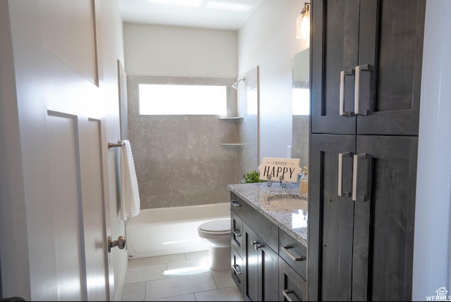 3966 W 2025 S, Taylor, UT 84401 - full bath with tile patterned flooring, vanity, toilet, and shower / bathtub combination