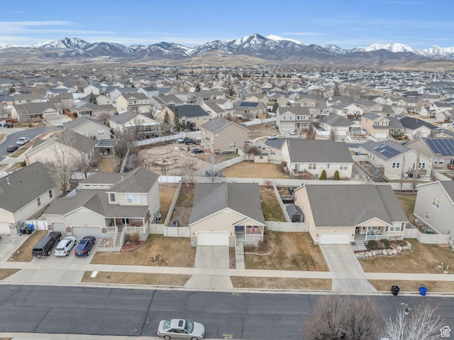 8282 S 6430 W, West Jordan, UT 84081 - drone / aerial view featuring a residential view and a mountain view