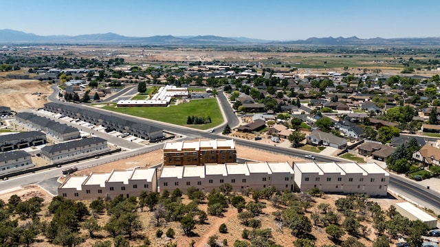 665 E 2015 N # 5E, Cedar City, UT 84721 - drone / aerial view with a residential view and a mountain view