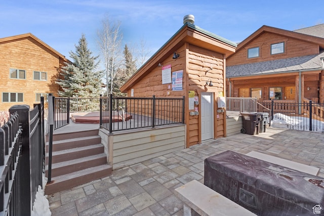 3995 N Timberwolf Ln Unit 1A, Park City, UT 84098 - exterior space featuring a patio, a deck, and fence