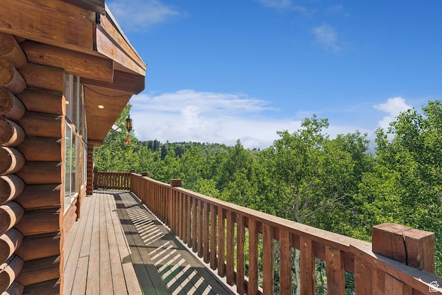 1973 W Modoc Loop, Coalville, UT 84017 - deck featuring a view of trees