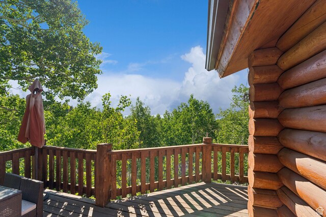 1973 W Modoc Loop, Coalville, UT 84017 - view of wooden terrace