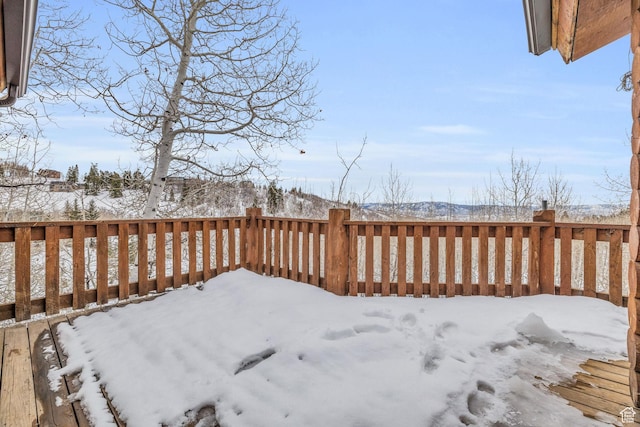 1973 W Modoc Loop, Coalville, UT 84017 - view of snow covered deck