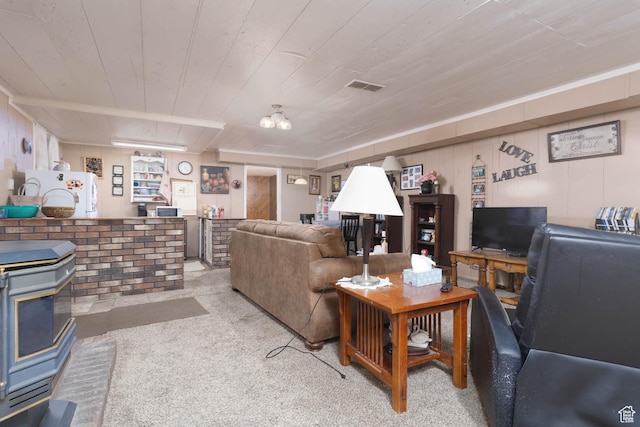86 E 1000 S, Panguitch, UT 84759 - living room with wood ceiling and visible vents