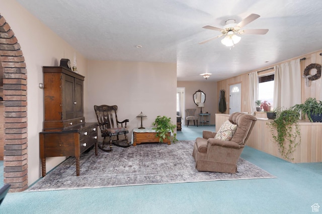 86 E 1000 S, Panguitch, UT 84759 - sitting room featuring ceiling fan and carpet floors