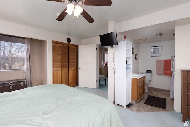 86 E 1000 S, Panguitch, UT 84759 - bedroom with baseboards and a ceiling fan