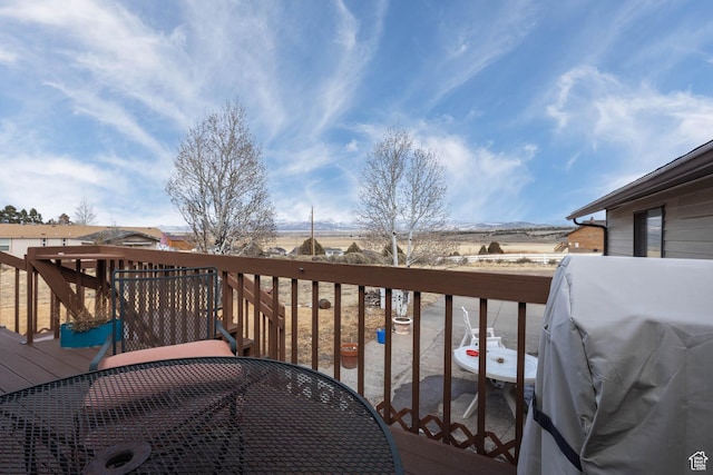 86 E 1000 S, Panguitch, UT 84759 - wooden terrace with a grill