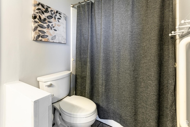 1963 E Rio Way E, Sandy, UT 84093 - bathroom with toilet and curtained shower