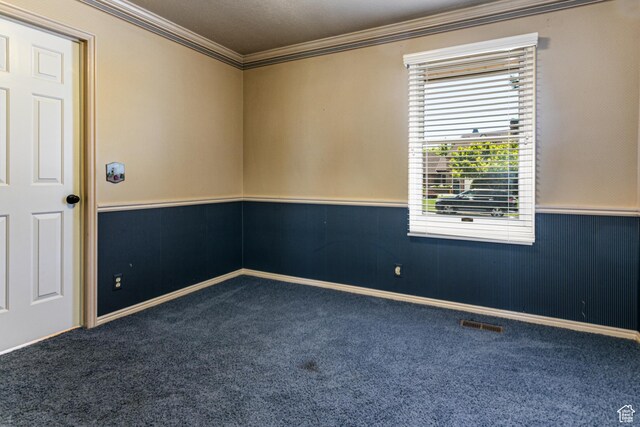 1963 E Rio Way E, Sandy, UT 84093 - carpeted spare room with ornamental molding and wainscoting