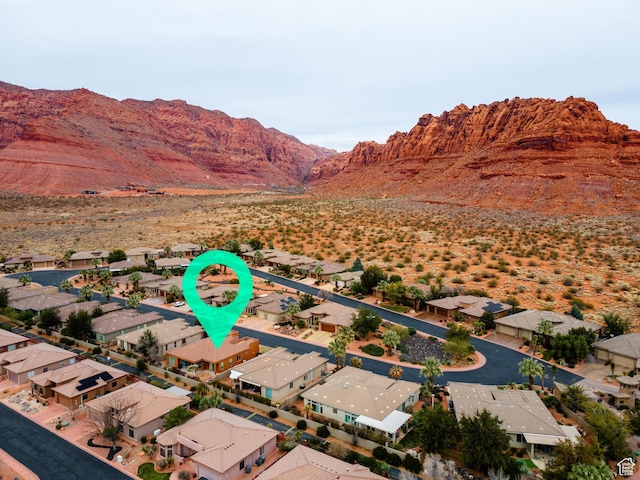 340 N Snow Canyon Dr Unit 4, Ivins, UT 84738 - bird's eye view featuring a residential view and a mountain view
