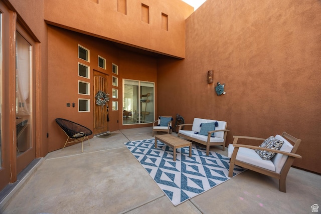 340 N Snow Canyon Dr Unit 4, Ivins, UT 84738 - view of patio / terrace with an outdoor living space