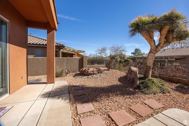 340 N Snow Canyon Dr Unit 4, Ivins, UT 84738 - view of yard with a patio area and fence private yard