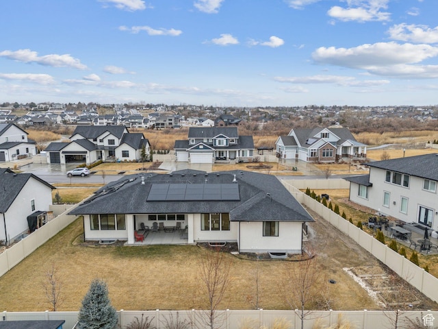 drone / aerial view featuring a residential view