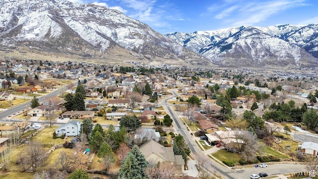 654 E 3225 N, North Ogden, UT 84414 - birds eye view of property with a residential view and a mountain view