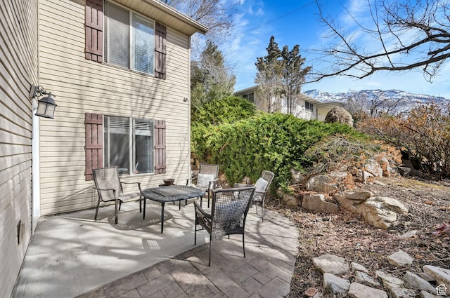 654 E 3225 N, North Ogden, UT 84414 - view of patio / terrace featuring a mountain view