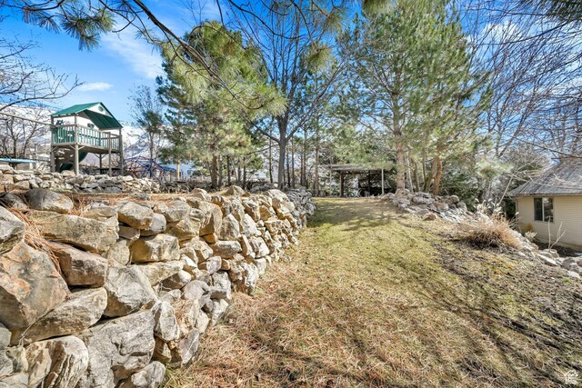 654 E 3225 N, North Ogden, UT 84414 - view of yard featuring a playground