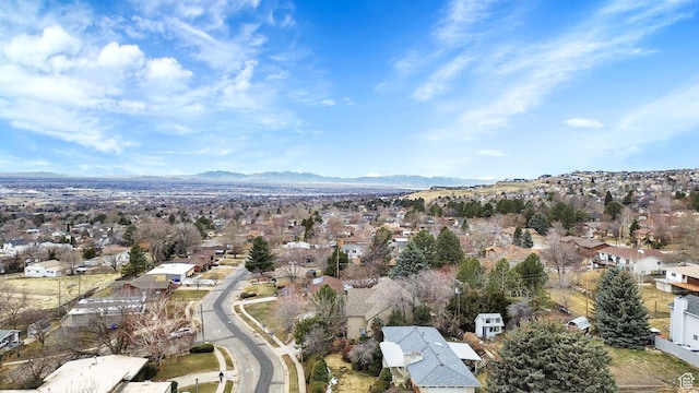 654 E 3225 N, North Ogden, UT 84414 - aerial view with a residential view and a mountain view