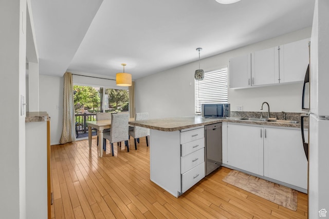 1384 Millcreek Dr Unit 6, Ogden, UT 84404 - kitchen with a sink, a peninsula, stainless steel appliances, and white cabinets