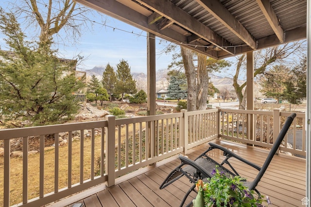 1384 Millcreek Dr Unit 6, Ogden, UT 84404 - wooden deck with a mountain view