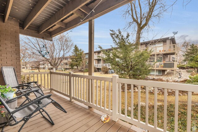 1384 Millcreek Dr Unit 6, Ogden, UT 84404 - view of wooden deck