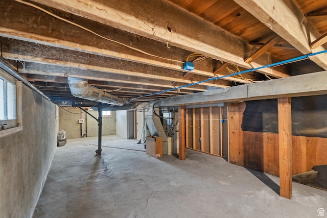 view of basement