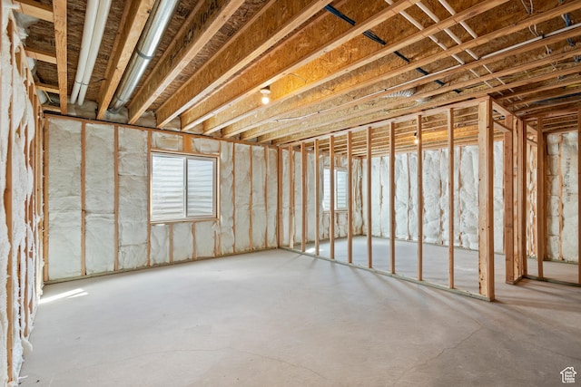 view of basement