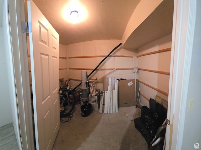 view of storage area