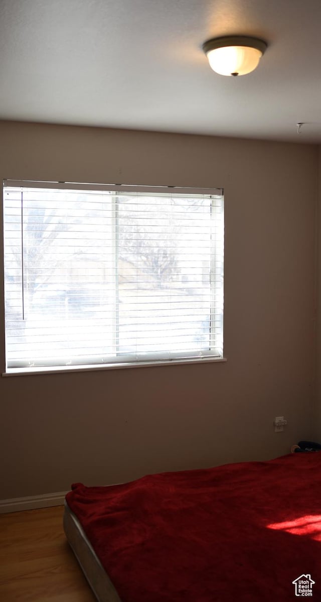 bedroom featuring wood finished floors