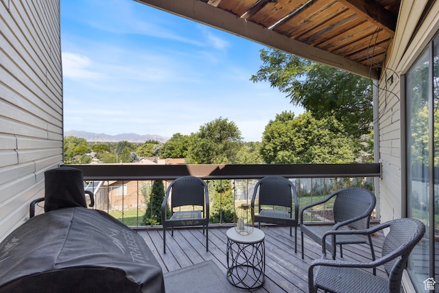 5354 S Baldwin Park, Murray, UT 84123 - wooden deck with a mountain view