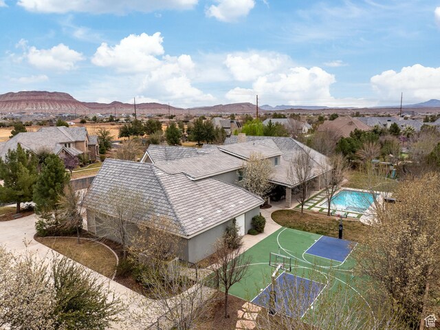 2950 S Old Farm Rd, Washington, UT 84780 - drone / aerial view with a mountain view