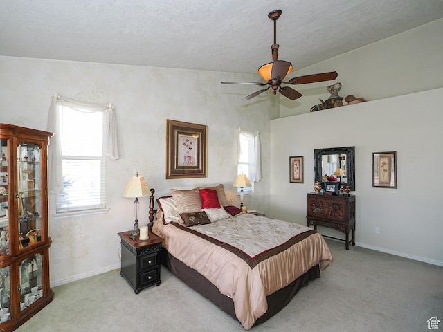 121 E Amber Rd, Saratoga Springs, UT 84045 - carpeted bedroom with a textured ceiling, a ceiling fan, and baseboards