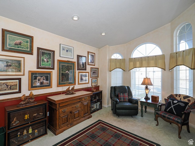 121 E Amber Rd, Saratoga Springs, UT 84045 - living area with light colored carpet and baseboards