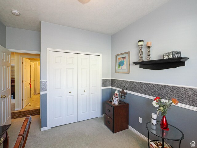 121 E Amber Rd, Saratoga Springs, UT 84045 - carpeted bedroom with a closet and wainscoting